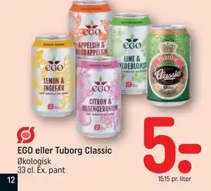 REMA 1000 EGO eller Tuborg Classic tilbud