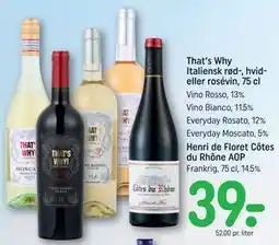 REMA 1000 Henri de Floret Côtes du Rhône AOP tilbud