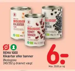 REMA 1000 REMA 1000 Kikærter eller bønner tilbud
