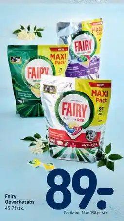 REMA 1000 Fairy Opvasketabs tilbud