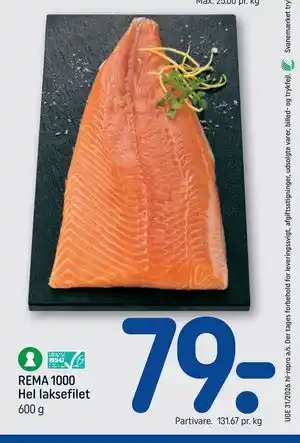 REMA 1000 Hel laksefilet