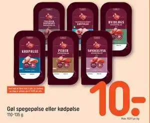 Gøl spegepølse eller kødpølse