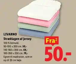 Lidl LIVARNO Stræklagen af jersey tilbud