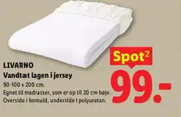 Lidl LIVARNO Vandtæt lagen i jersey tilbud