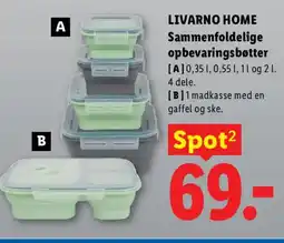 Lidl LIVARNO HOME Sammenfoldelige opbevaringsbøtter tilbud
