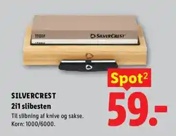 Lidl SILVERCREST 2i1 slibesten tilbud