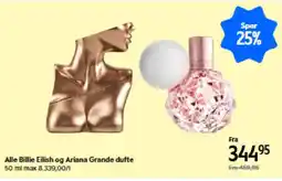 Matas Alle Billie Eilish og Ariana Grande dufte tilbud