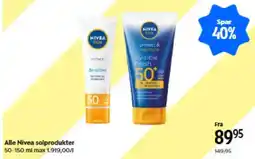Matas Alle Nivea solprodukter tilbud