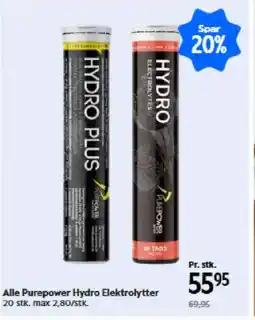 Matas Alle Purepower Hydro Elektrolytter tilbud