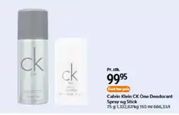 Matas Calvin Klein CK One Deodorant Spray og Stick tilbud