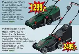 Harald Nyborg Plæneklipper 43 cm tilbud