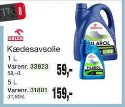 Harald Nyborg Orlen Kædesavsolie tilbud
