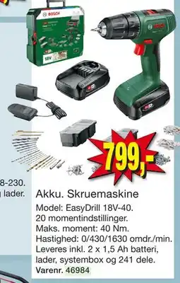 Harald Nyborg Akku. Skruemaskine tilbud