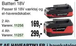 Harald Nyborg Batteri 18V tilbud