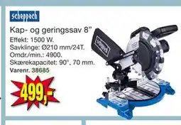 Harald Nyborg Kap- og geringssav 8” tilbud