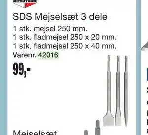 Harald Nyborg SDS Mejselsæt 3 dele tilbud