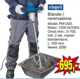 Harald Nyborg scheppach Blande-/ røremaskine tilbud