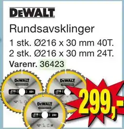 Harald Nyborg DEWALT Rundsavsklinger tilbud