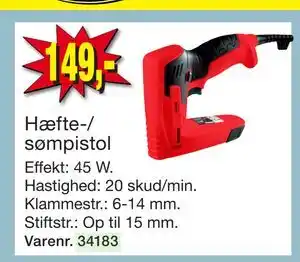 Harald Nyborg Hæfte-/ sømpistol tilbud