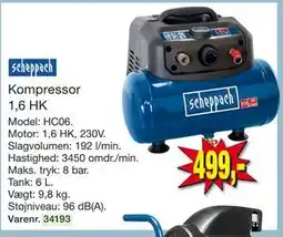 Harald Nyborg Kompressor 1,6 HK tilbud