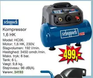 Harald Nyborg Kompressor 1,6 HK tilbud