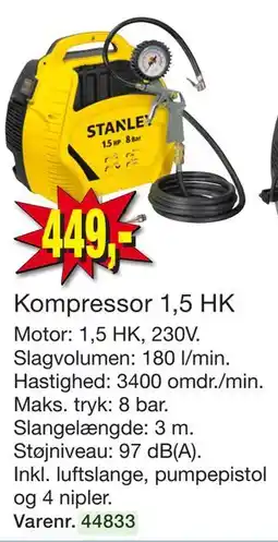 Harald Nyborg Kompressor 1,5 HK tilbud