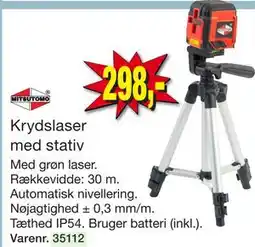 Harald Nyborg Krydslaser med stativ tilbud