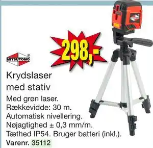 Harald Nyborg Krydslaser med stativ tilbud