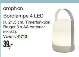 Harald Nyborg amphion Bordlampe 4 LED tilbud
