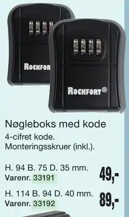 Harald Nyborg Nøgleboks med kode tilbud