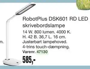 Harald Nyborg RobotPlus DSK601 RD LED skrivebordslampe tilbud