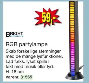 Harald Nyborg RGB partylampe tilbud