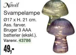 Harald Nyborg Nowèl Svampelampe tilbud