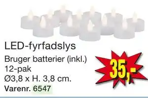 Harald Nyborg LED-fyrfadslys tilbud