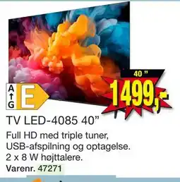 Harald Nyborg TV LED-4085 40” tilbud