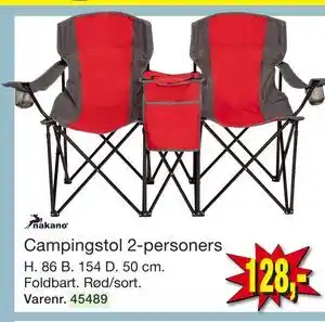 Harald Nyborg Campingstol 2-personers tilbud