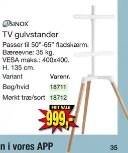 Harald Nyborg TV gulvstander tilbud