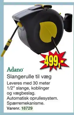 Harald Nyborg Adano Slangerulle til væg tilbud