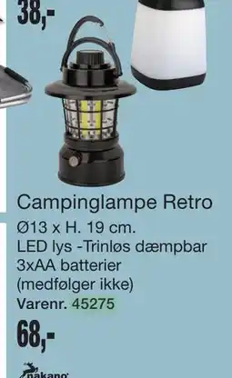 Harald Nyborg Campinglampe Retro tilbud