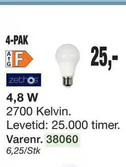 Harald Nyborg LED-pære E27 4-PAK tilbud