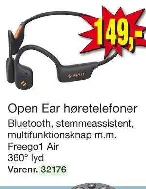 Harald Nyborg Open Ear høretelefoner tilbud