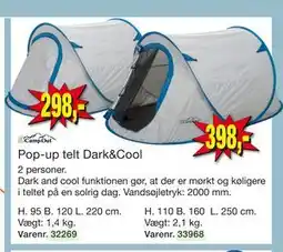 Harald Nyborg Pop-up telt Dark&Cool tilbud