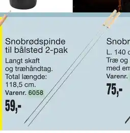 Harald Nyborg Snobrødspinde til bålsted 2-pak tilbud
