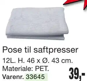 Harald Nyborg Pose til saftpresser tilbud