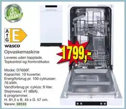 Harald Nyborg Opvaskemaskine tilbud