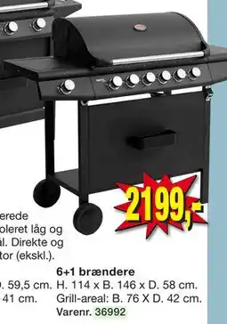Harald Nyborg Gasgrill 6+1 brændere tilbud
