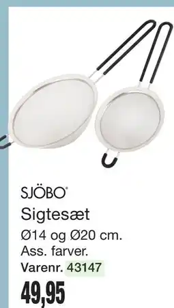 Harald Nyborg SJÖBO Sigtesæt tilbud
