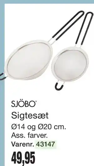 Harald Nyborg SJÖBO Sigtesæt tilbud