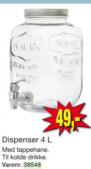 Harald Nyborg Dispenser 4 L tilbud