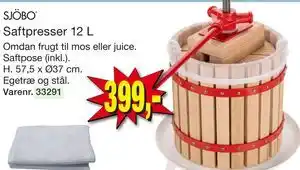 Harald Nyborg SJÖBO Saftpresser 12 L tilbud